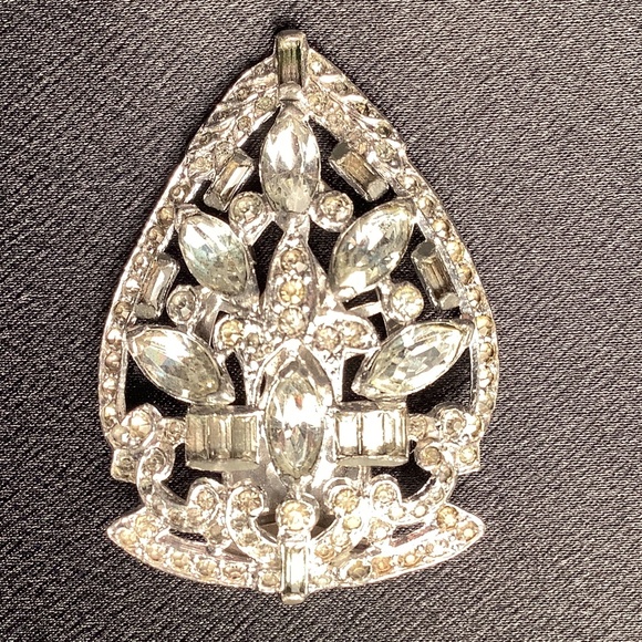 Antique Rhinestone Shoe Clasp/ Brooch - Picture 6 of 6